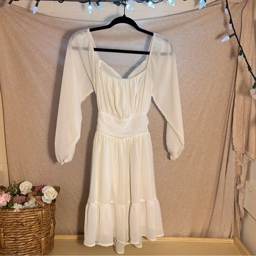 White Women's Graduation Dress